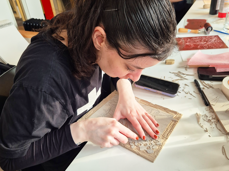 Linosnede-workshop — beeld 2