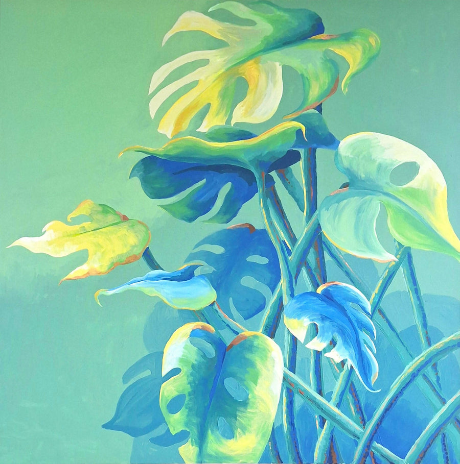 Groen Botanisch Schilderij